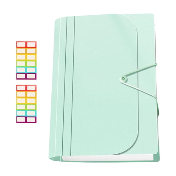 13 Pockets Expanding File Folder 13 Compartment Expandable Receipt Coupon Organiser Portable Document Folder 6.89x4.65In