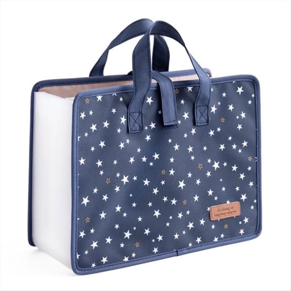 13 Pockets File Folders/Expandable Filing Folders with Handle A4 Size Expanding File Folder Document Organizer,1 x Expanding File Folder,Dark Blue