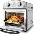 thumbnail image 1 of 13 Quart 7-in-1 Convection Toaster Oven, 1500W, Stainless Steel, 5 Pre-Set Menus, Air Fry, Bake, Grill, Toast, Silver, 1 of 7