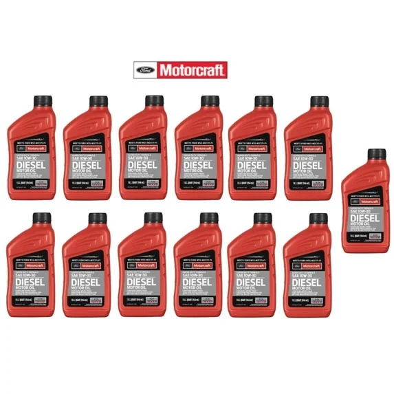 13 Quarts Genuine FORD Diesel Engine Motor Oil MOTORCRAFT Super Duty SAE 10W-30