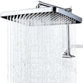 thumbnail image 1 of 13  Rain Shower  with Extension Arm, Luxury Rainfall Showerhead, 16 Inch  Adjustable Arm Extender with Lock Joints, 1 of 6