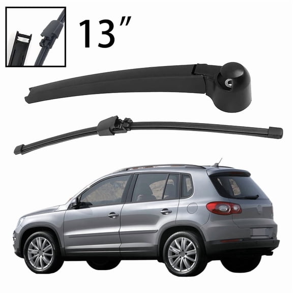 13" Rear Windshield Windscreen Washer Wiper Arm Blade Set For VW Tiguan MK1 2007-2016 Car Accessories Accsesories