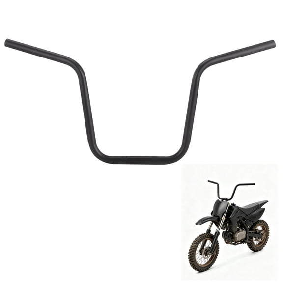 13" Rise Ape Hanger Handlebar, 7/8'' Steel Bar for Ebike, ATV, Heavy-Duty Mini Bike Motorcycle Handlebar, High Rise Design Replacement