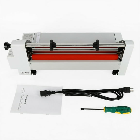 13" Roll Laminator, Single and Dual Sided Laminating Machine with 4 Rollers