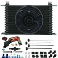 thumbnail image 1 of 13 Row Transmission Oil Cooler Electric Fan AN In-Line Thermostat Switch, 1 of 10