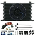thumbnail image 1 of 13 Row Transmission Oil Cooler Electric Fan NPT Thermostat Switch Wire Kit, 1 of 9