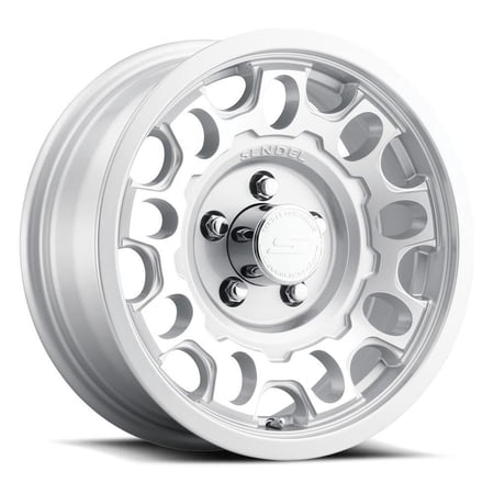 13" Sendel T17 5-Lug Boat Camper RV Trailer Wheel Rim Silver Machined (QTY 1)