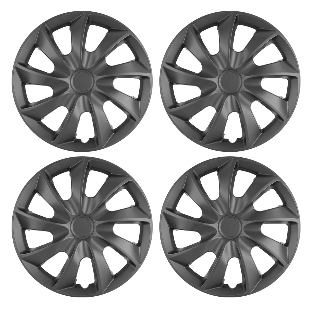 17 Set Of 4 Wheel Covers Snap On Hubcaps Full Hub Caps Fit R17 Tire Steel Rim 4 Pack White Lacquer Red Lacquer