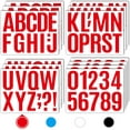 thumbnail image 1 of 13 Sheets Alphabet Stickers,4 Inch Large Vinyl Letter Number Stickers Self Adhesive,Waterproof Numbers Alphabet Letters Labels for DIY Crafts,Mailbox,Notebook,Door,Water Bottles,Car(Red), 1 of 8