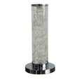 thumbnail image 1 of 13" Silver Metal Column LED Rope Table Lamp With Clear, 1 of 8