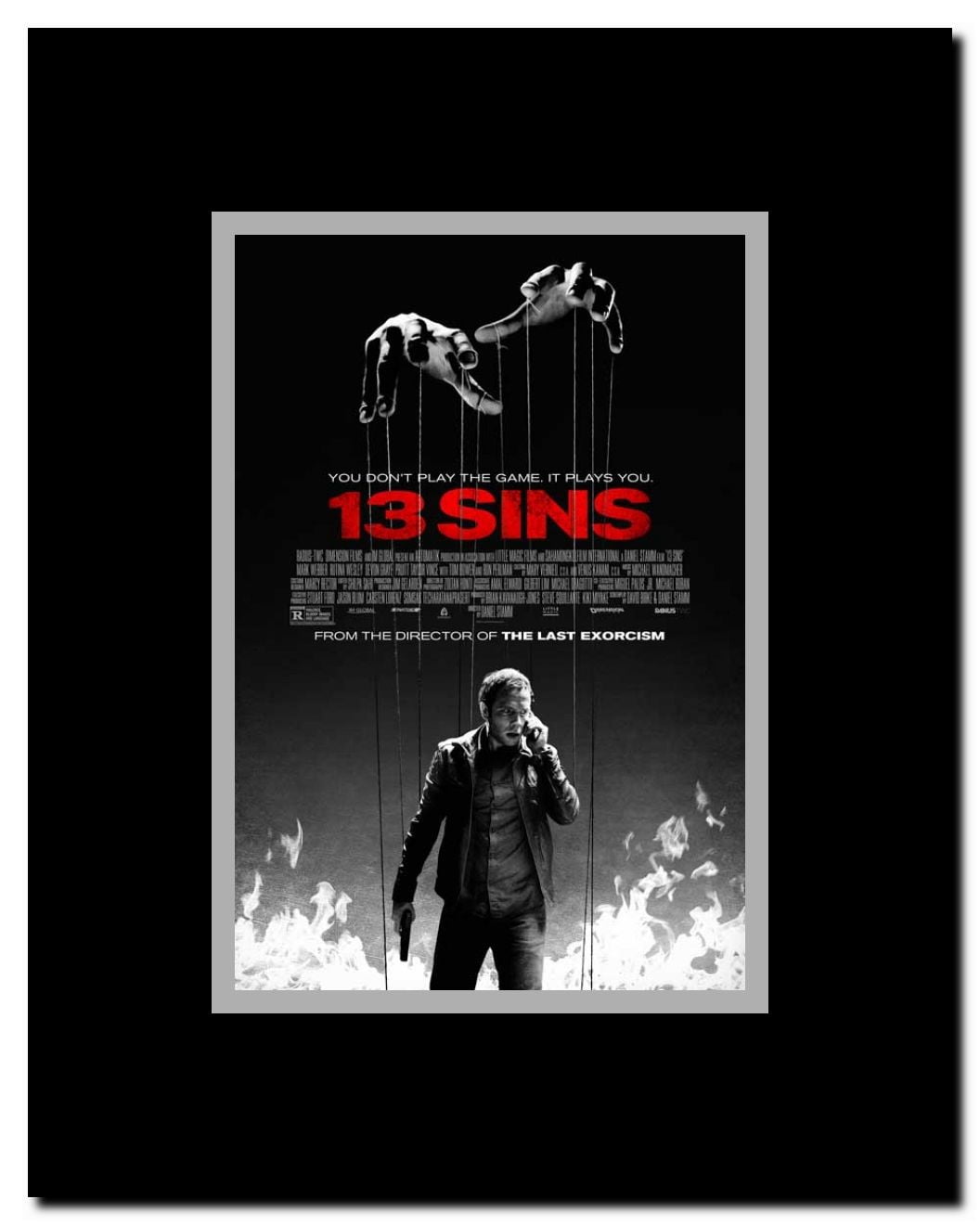13 Sins Framed Movie Poster