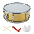 thumbnail image 1 of 13" Snare Drum, Professional Music Drums, for Children Teens, Birthday Gifts Yellow Adjust Spring, 1 of 5