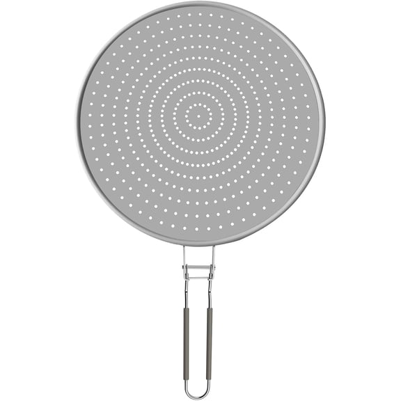 13" Splatter Screen, Silicone Grease Splatter Guard Shield for Flying Pan Skillets Cooking