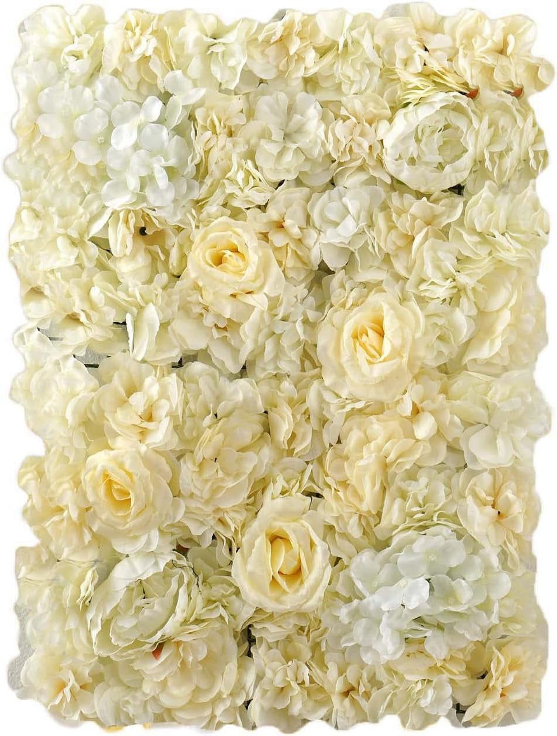 13 Sq Ft. 4 Panels UV Protected Lifelike Assorted Silk Flower Wall