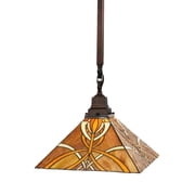 13"Sq Glasgow Bungalow Pendant.609