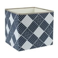 thumbnail image 1 of 13" Storage Bin Box Navy Blue Box Cube Toy Basket Container for Closet, 1 of 8