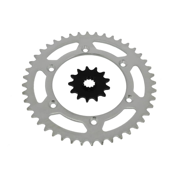13 Tooth Front and 44 Tooth Rear Silver Sprocket fits Suzuki RM250 1990 - 2008