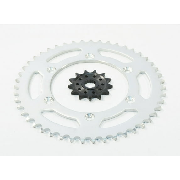 13 Tooth Front and 47 Tooth Rear Silver Sprocket fits Suzuki RM125 1990-2008
