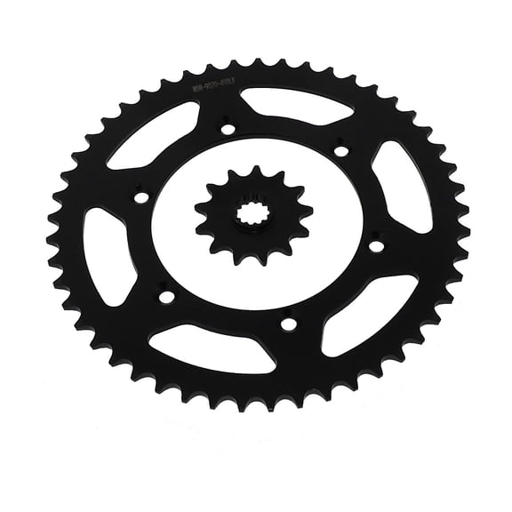 13 Tooth Front and 49 Tooth Rear Black Sprocket fits Suzuki DR-Z400 2000 - 2003