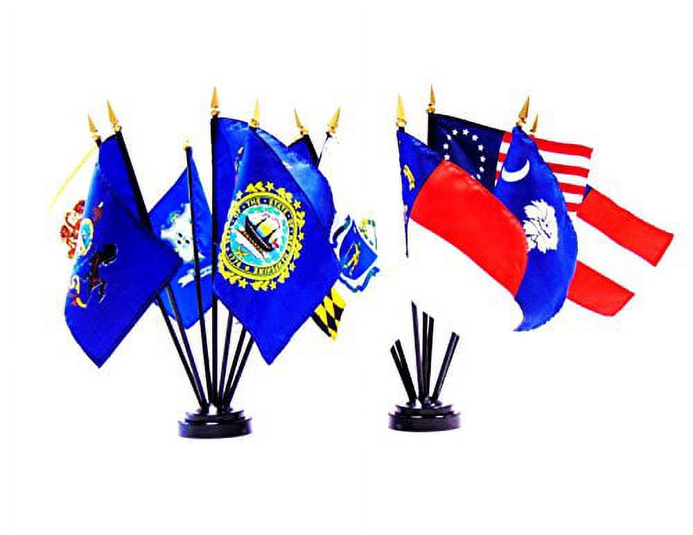 13 United States Colonies Flag Set- Set of 14 Rayon 4