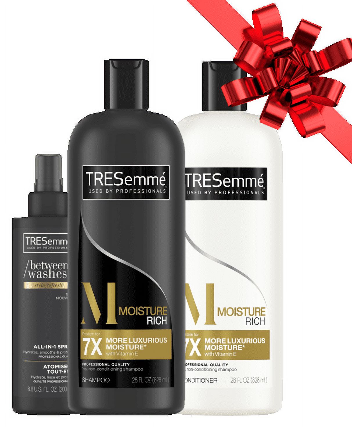 ($13 Value) TRESemme 3-Piece Moisture Rich Gift Set with Shampoo, Conditioner, and All-In-One Styling Spray - image 1 of 10