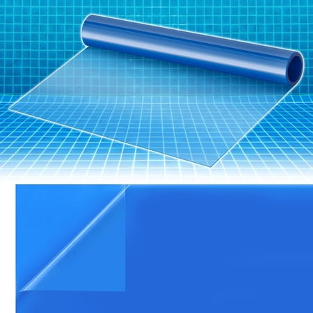 13''W x 39''L, High-Viscosity TPU Pool Patch Repair Kit - Underwater Repairing, Self-Adhesive Vinyl Pool Liner Patch Kit for Above Ground Pools, Blue