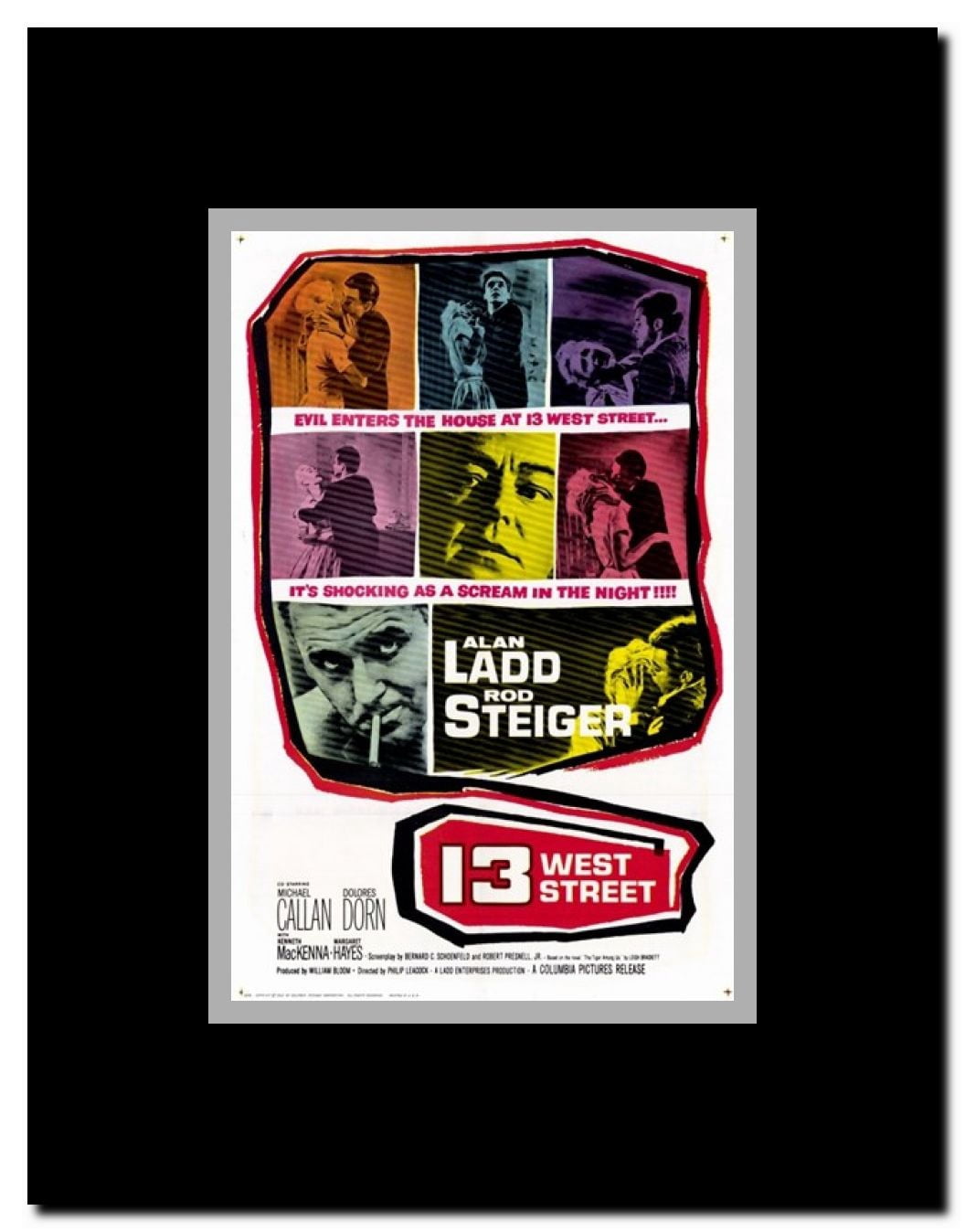 13 West Street Framed Movie Poster