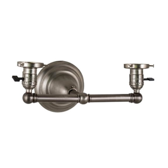 13" Wide Revival Nickel 2 Light Wall Sconce Hardware