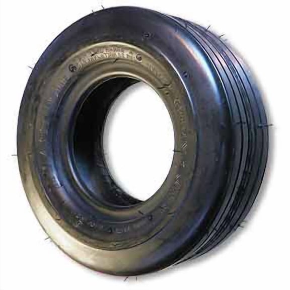 13 X 5.00 X 6 Ribbed Tire, 2 Ply, 4.8" Wide, 12.6" Od, Flat Profile