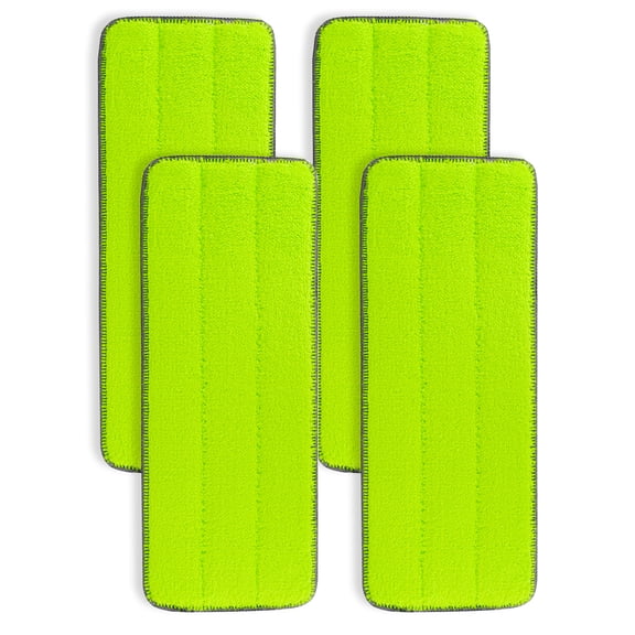 13" X 5" Microfiber Mop Pads Replacement Compatible with Libman Rinse 'n Wring Mop and Bucket System, Washable & Reusable Microfiber Floor Cleaning Pads for All 13" X 5" Flat Floor Mop