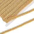 thumbnail image 1 of 13 Yards Basic Trim Decorative Gimp Braid 3/8 inch Wide Gold Gimp Braid Trim Handmade Basic Trim Polyester Woven Braid Trim Sewing Trim for Curtain Slipcover DIY Craft Costume Home Decor, 1 of 9