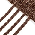 thumbnail image 1 of 13 Yards Brown Gimp Braid Trim 0.6 inch Polyester Lace Ribbon Decorative Fabric Ribbon Sewing Craft Trim for Sewing Upholstery Curtain Costume Clothes Home Decor, 1 of 5