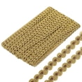 thumbnail image 1 of 13 Yards Gimp Braid Trim, 3/8 inch Wide Curtain Fabric Trim，Upholstery Trim for Sewing DIY Crafts Brown, 1 of 6