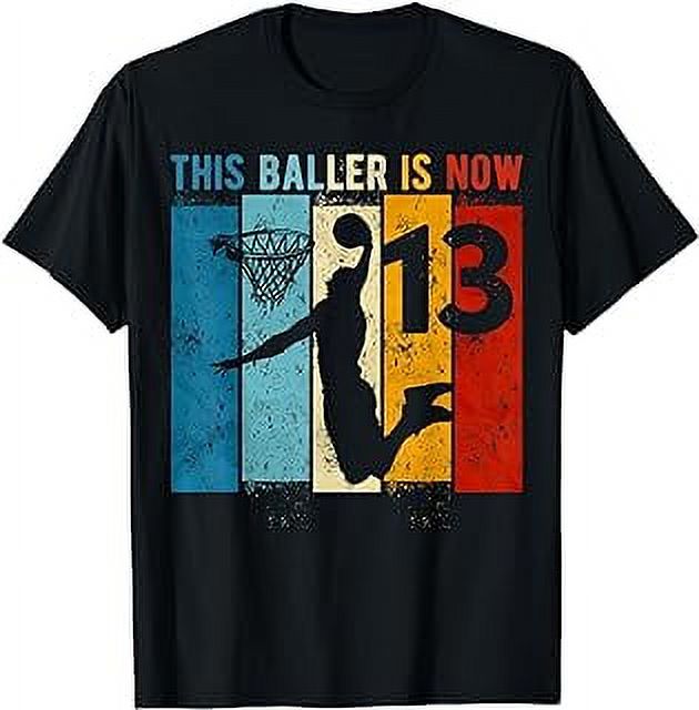 13 Year Old Basketball 13th Birthday Boy TShirt