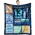 thumbnail image 1 of 13 Year Old Boy Gift Ideas, Birthday Gifts for 13 Year Old Boy, 13th Birthday Gifts for Boys, Presents for 13 Year Old Boys, Official Teenager Birthday Decorations for Boys Throw Blanket, 1 of 7