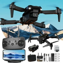 Christmas Gifts for Boys 8-12, Drone with 1080P FPV Camera Remote Control Toys Gifts for Boys with Altitude Hold Headless Speed Adjustment, Black, One Size