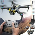 thumbnail image 1 of 13 Year Old Boy Gift Ideas, GPS Drone with 5.9 Inch Screen Remote Control Brushless Motor and Cool Lights Drones 5G Rc Quadcopter Altitude Hold Obstacle Avoidance for Kids Adults, A, One Size, 1 of 9