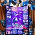 thumbnail image 1 of 13 Year Old Girl Birthday Gift Ideas Throw Blanket, 13th Birthday Gifts for Girls, Happy 13th Birthday Decorations, Best Birthday Gifts for 13 Year Old Girls Daughter Bestie Sister 50" x 60", 1 of 5