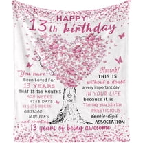 13 Year Old Girl Birthday Gifts, Best Gifts for 13 Year Old Girls, 13th Birthday Gifts Ideas for Girls, 13th Birthday Gifts for Girls Blanket 60"x50"