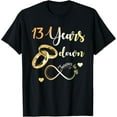 thumbnail image 1 of 13 Years Down Forever To Go 13th Wedding Anniversary Couple T-Shirt, 1 of 5