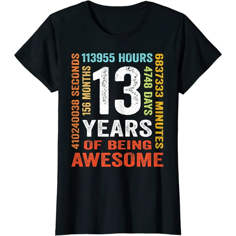 13th Birthday Vintage 13 Years Old Tshirt 13th Birthday Vintage 13 Years Old Tshirt