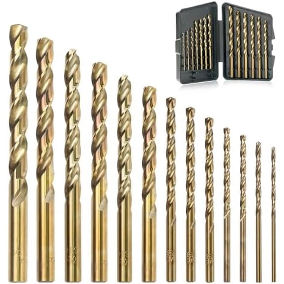 13 count Drill Bit Set, M35 , (1/16