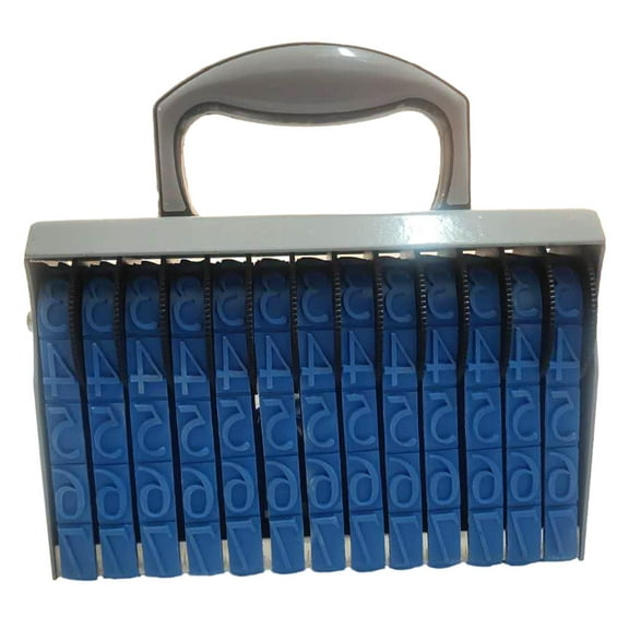 13 digits Numbering Stamp Number Seal Stamp Wheels Rollers Multifunctional Symbol Rolling Wheel Stamp Date Stamp Rubber Stamp for Document