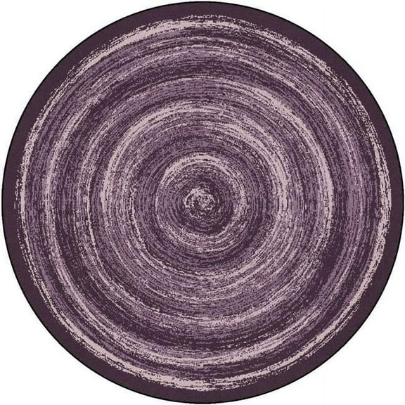 13 ft. 2 in. Feeling Fun Children Round Rug  Purple