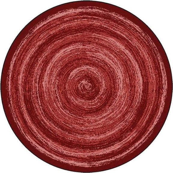 13 ft. 2 in. Feeling Fun Children Round Rug  Red