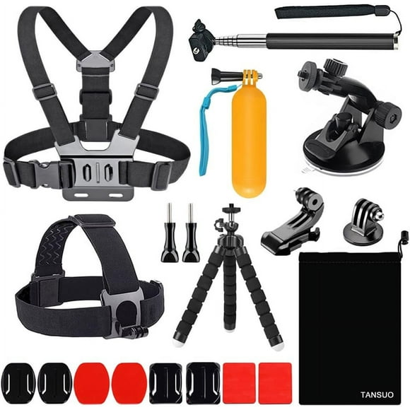 13-in-1 Accessories for Gopro, Action Camera Accessory Kit Compatible with GoPro Hero 12 11 10 9 8 Max 7 6 5 4