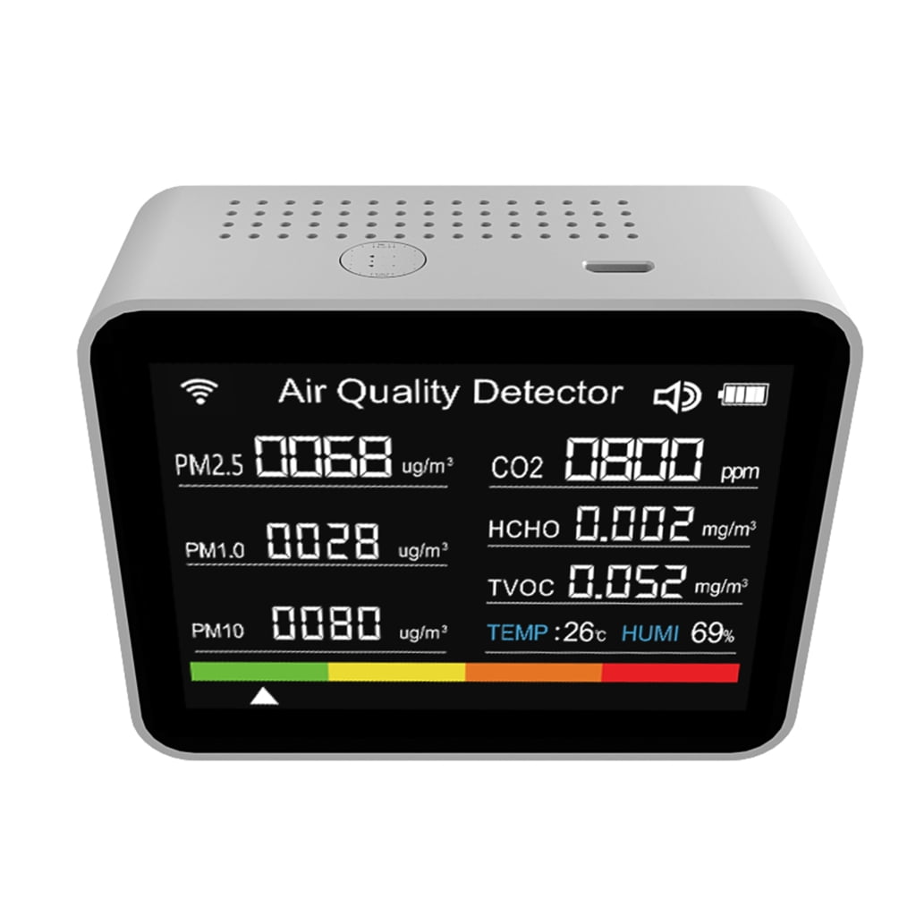 13 in 1 Digital Room with Humidity Gauges Keep Comfortable and with Temperature Monitors TVOC HCHO