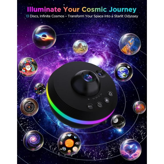 13-in-1 HD Planetarium  Projector with Meteor Effect |  Starry Night Light