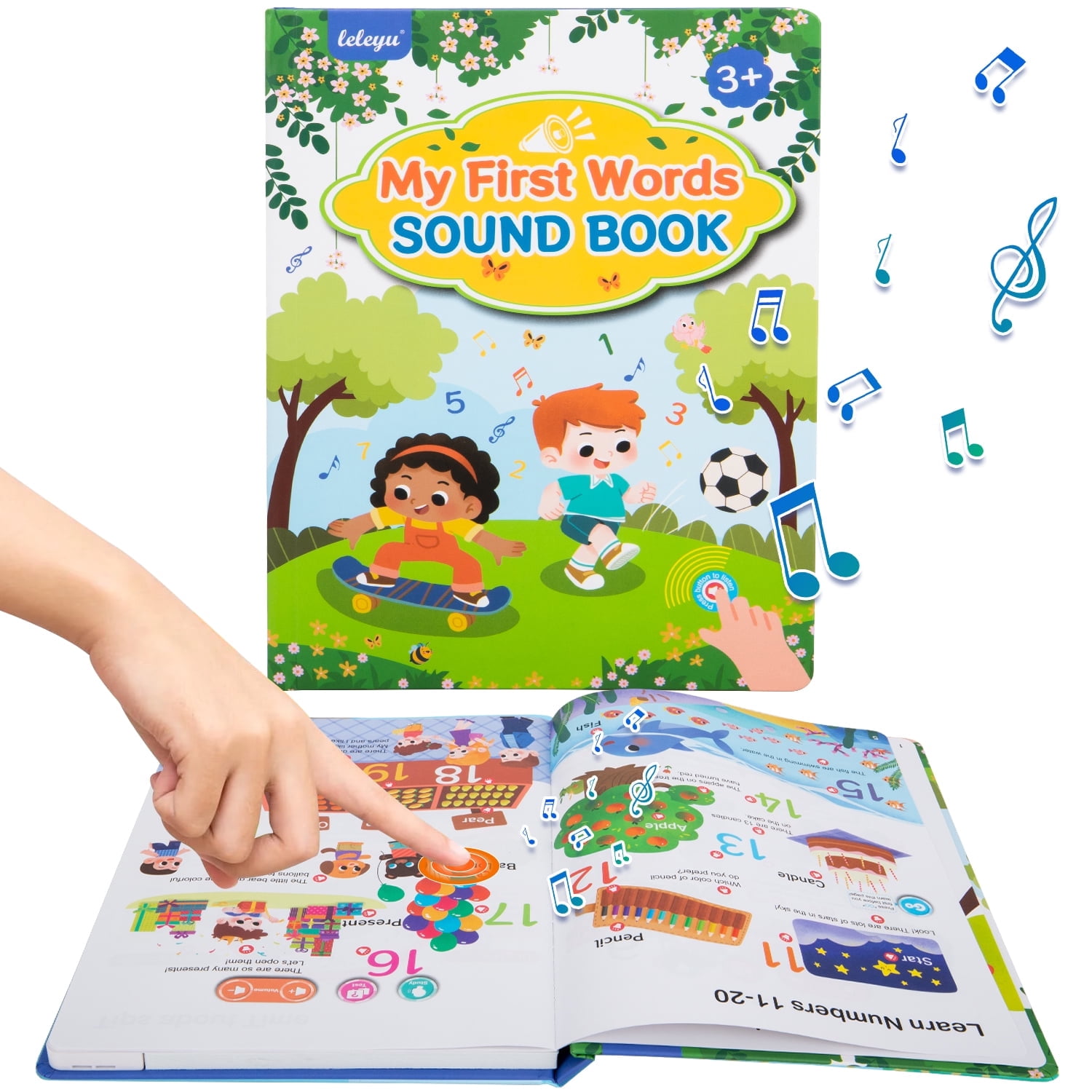 Cshidworld 13 in 1 Talking Learning Books, 300+ Words, Interactive
