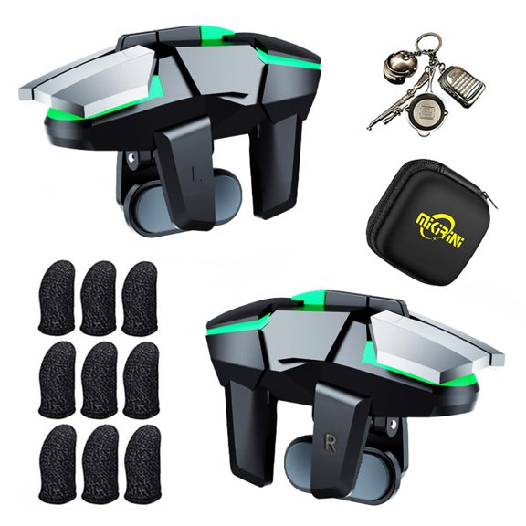 13 in 1 Mobile Phone Gaming Triggers Combo Kits for iPhones/Android Phones, Game Controller PUBG Mobile/Call of Duty/Apex (l)